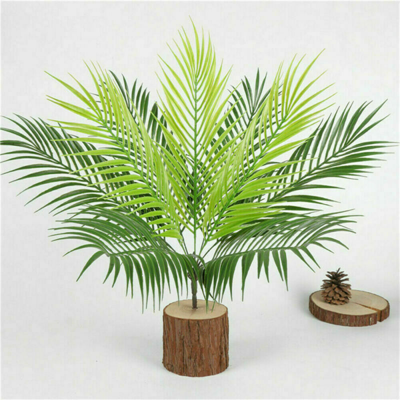 Artificial Palm Leaves Tall Green Tropical Foliage Room Garden Decor