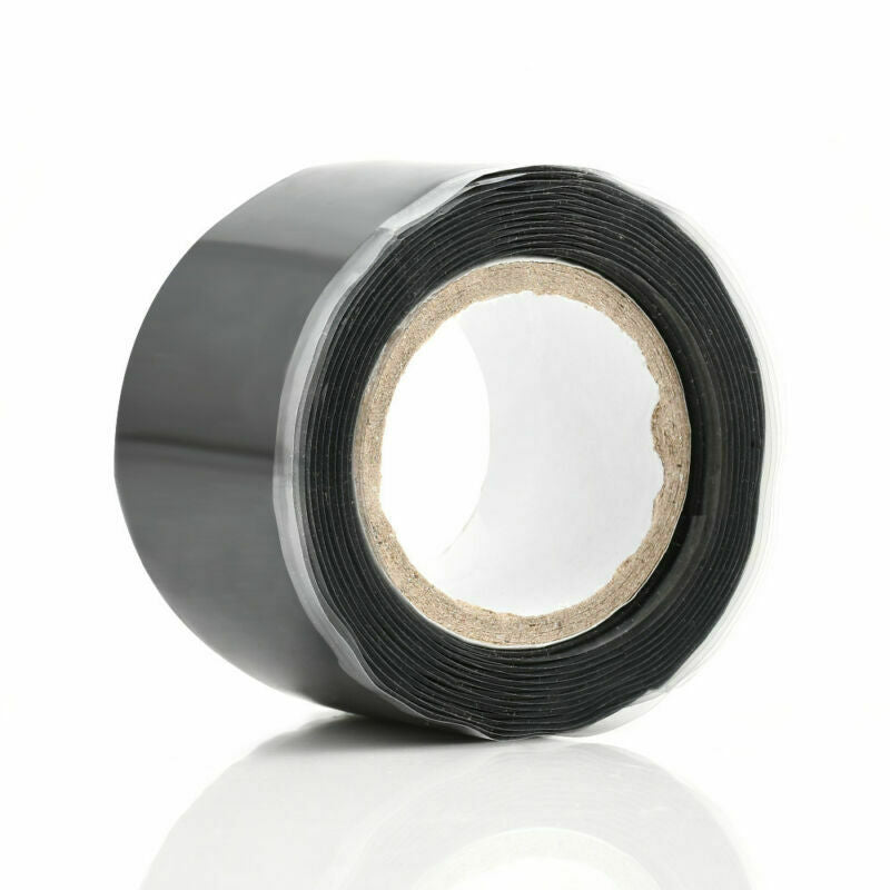 US. Black Useful Self-Fusing Seal Repair Emergency Rescue Silicone Rubber Tape