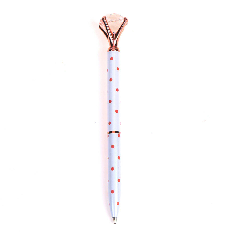 4pcs/set Metal Diamond Head Crystal Ball Pen Creative Pen Office Stationery  JBD