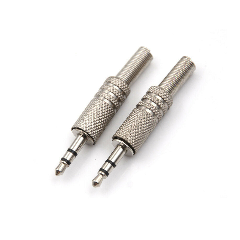 5PCS 3.5mm 3 Pole Headphone Audio Jack Male Plug Soldering Connector Ne.l8
