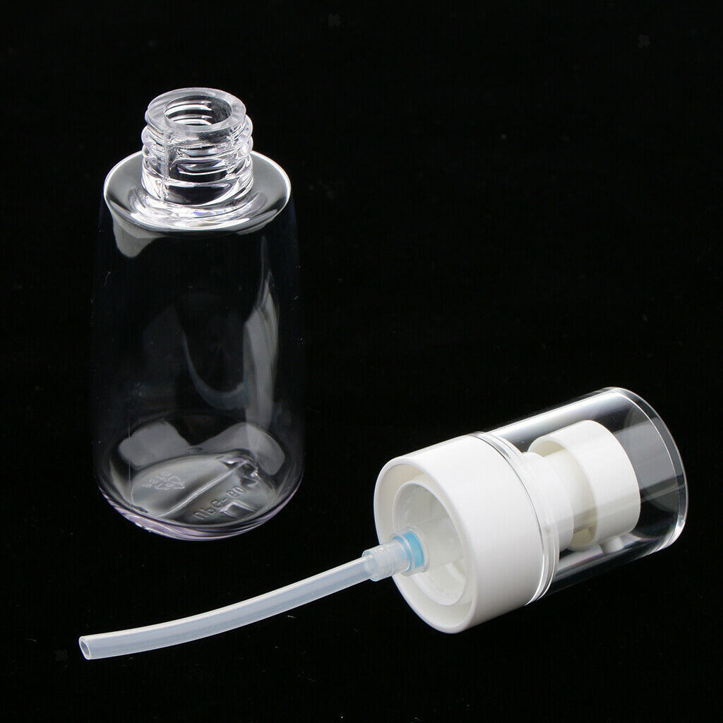 Plastic Refillable Empty Pump Bottles for Lotion Shampoo Travel Containers 60 ml
