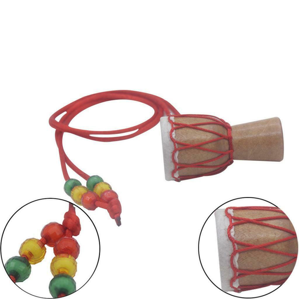 1Pc Ethnic Features Mini Djembe Pendant Necklace African Hand Drum Necklace