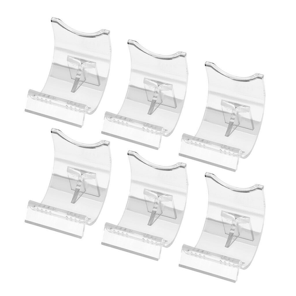 6 Packs Lighter Display Stand Display Support Clear Acrylic for Lighter