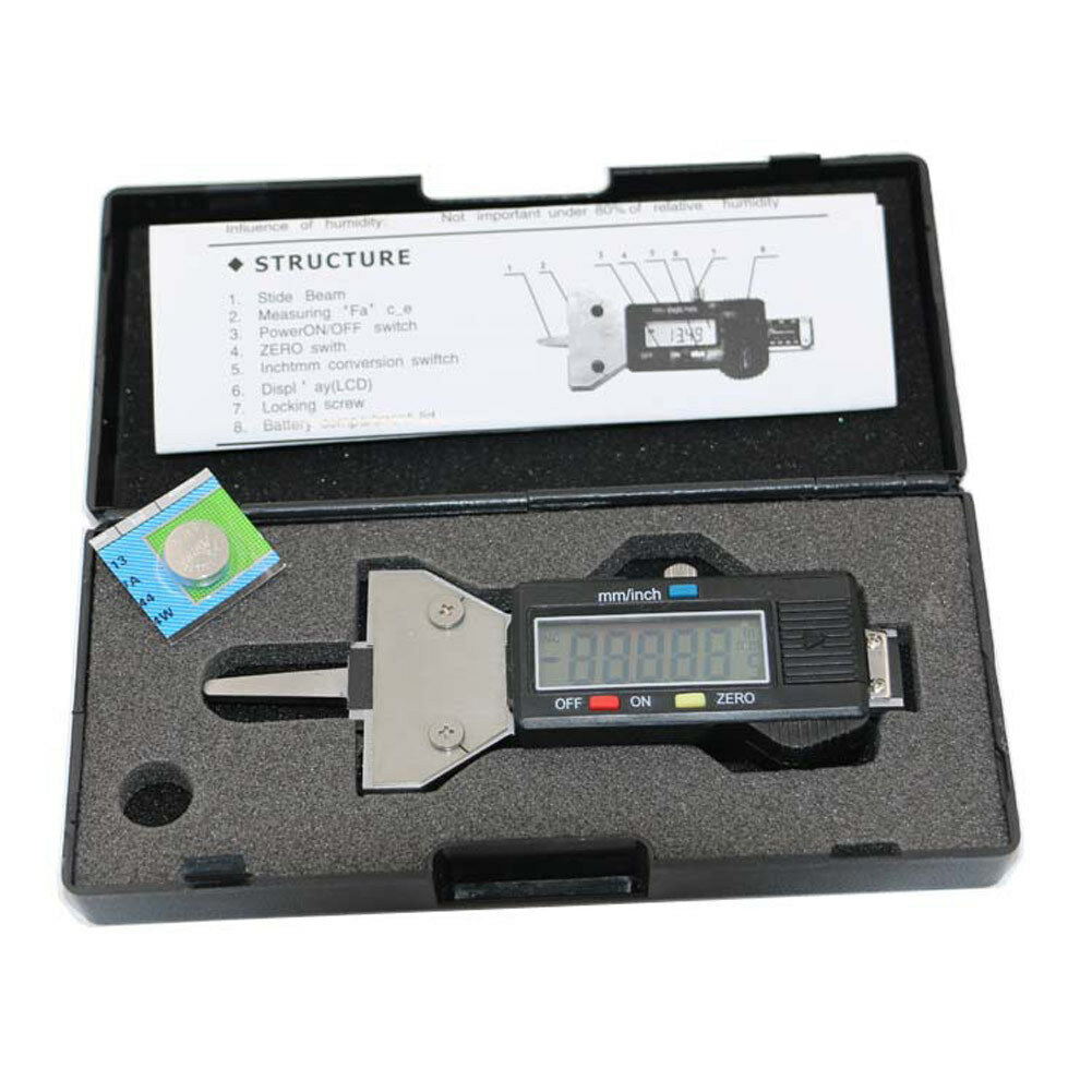 Digital LCD Car Tyre Tire Tread Depth Gauge Digital Meter 25mm Metric/in Tool