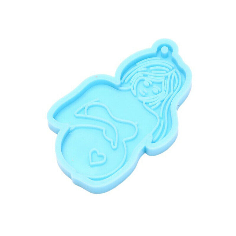 3PCS/SET Shiny Breastfeeding Mother Baby Mold Silicone Mold DIY Jewelry K.l8