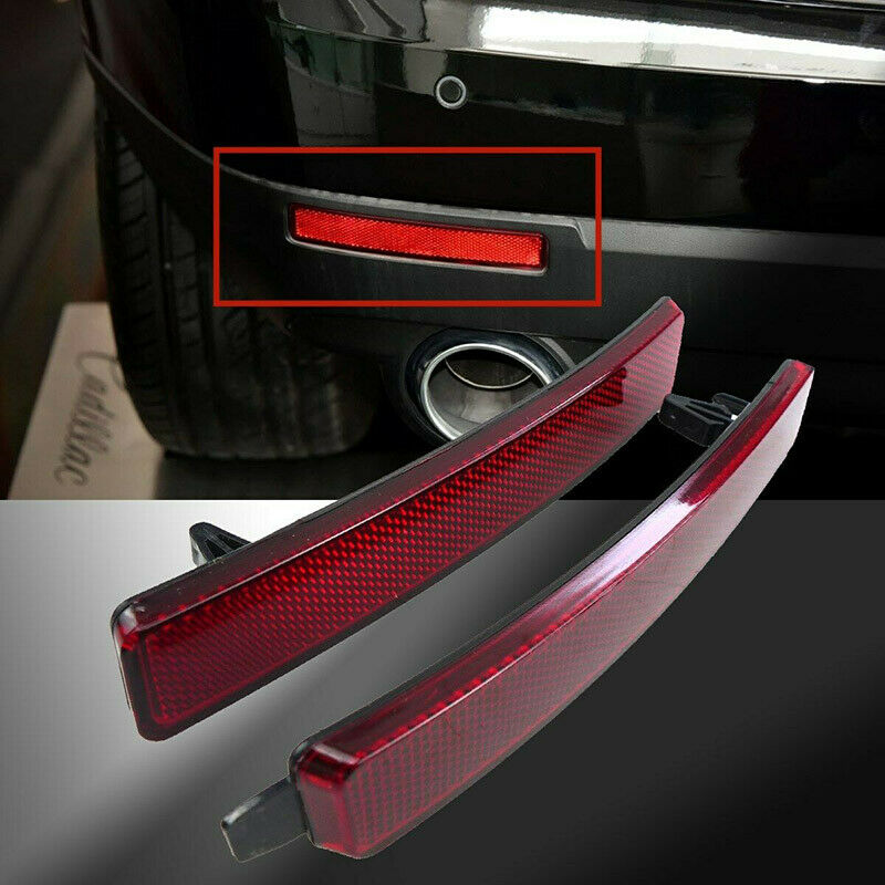 2pc Rear Bumper Reflector Light Trim Lï¼†R For GMC Acadia 07-12 Traverse SRX 09-12