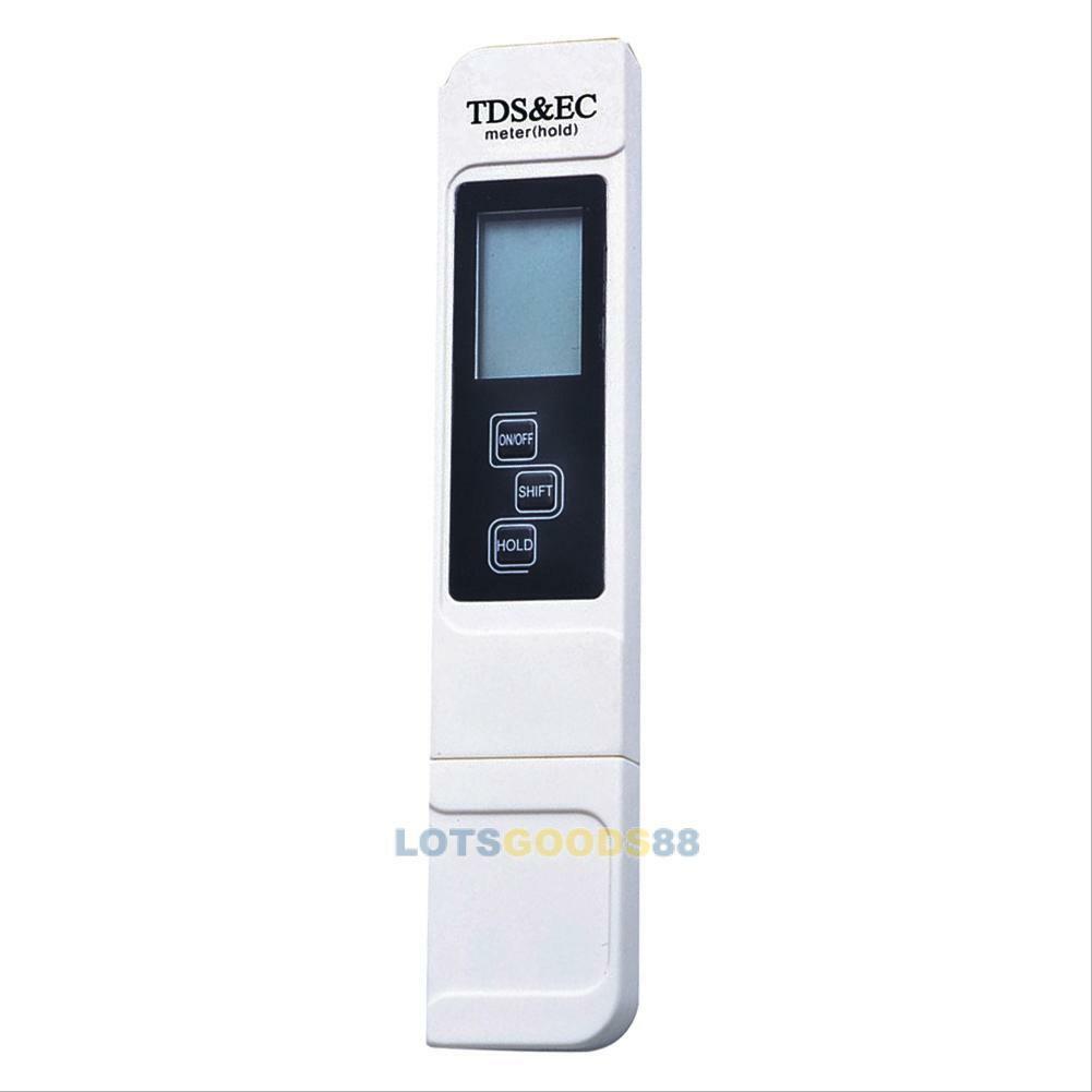 Digital PH Meter + LCD TDS EC Water Purity PPM Filter Hydroponic Pool Tester Pen