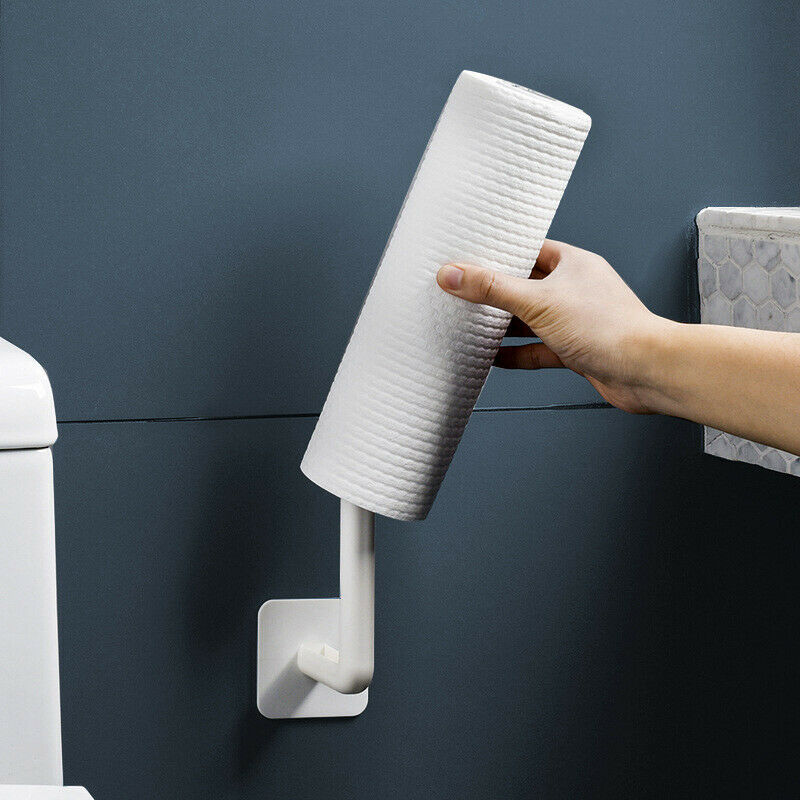 Door Drawer Roll Paper Towel Cup Rack Cupboard Wall-mounted Shelf Holder HN US