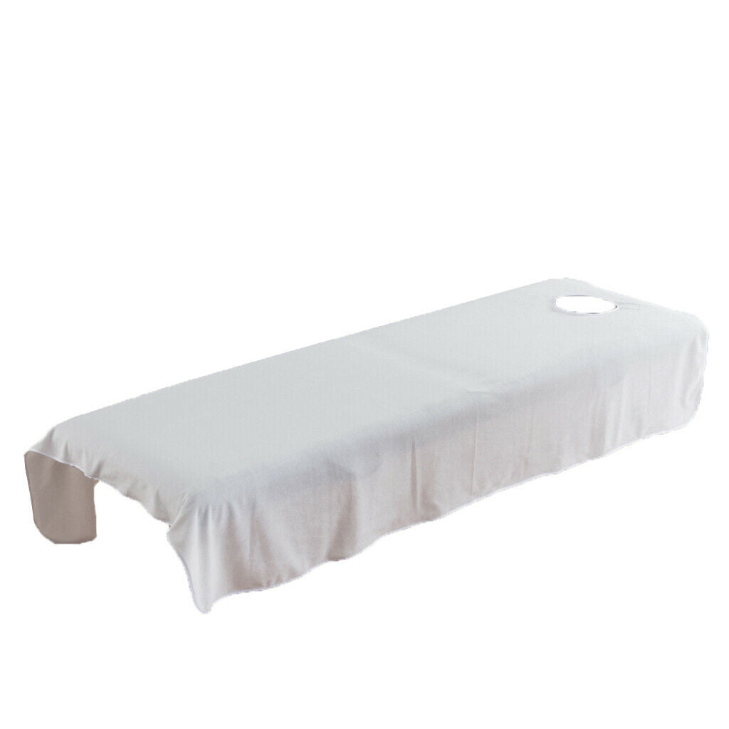 2pcs/set Massage Table Sheets Cosmetic Beauty Hotel Face Bed Covers White