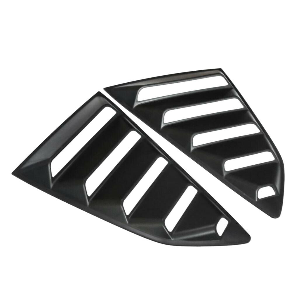 2Pcs Replacement Side Window Louver Cover 1/4 Scoop 17x10 Inch For Camaro