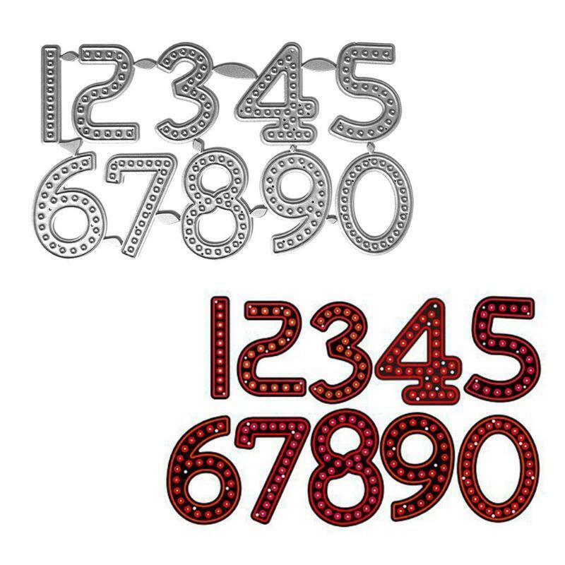 Number 0 to 9 Carbon Steel Cutting Dies DIY Scrapbooking Photo Album Embossing