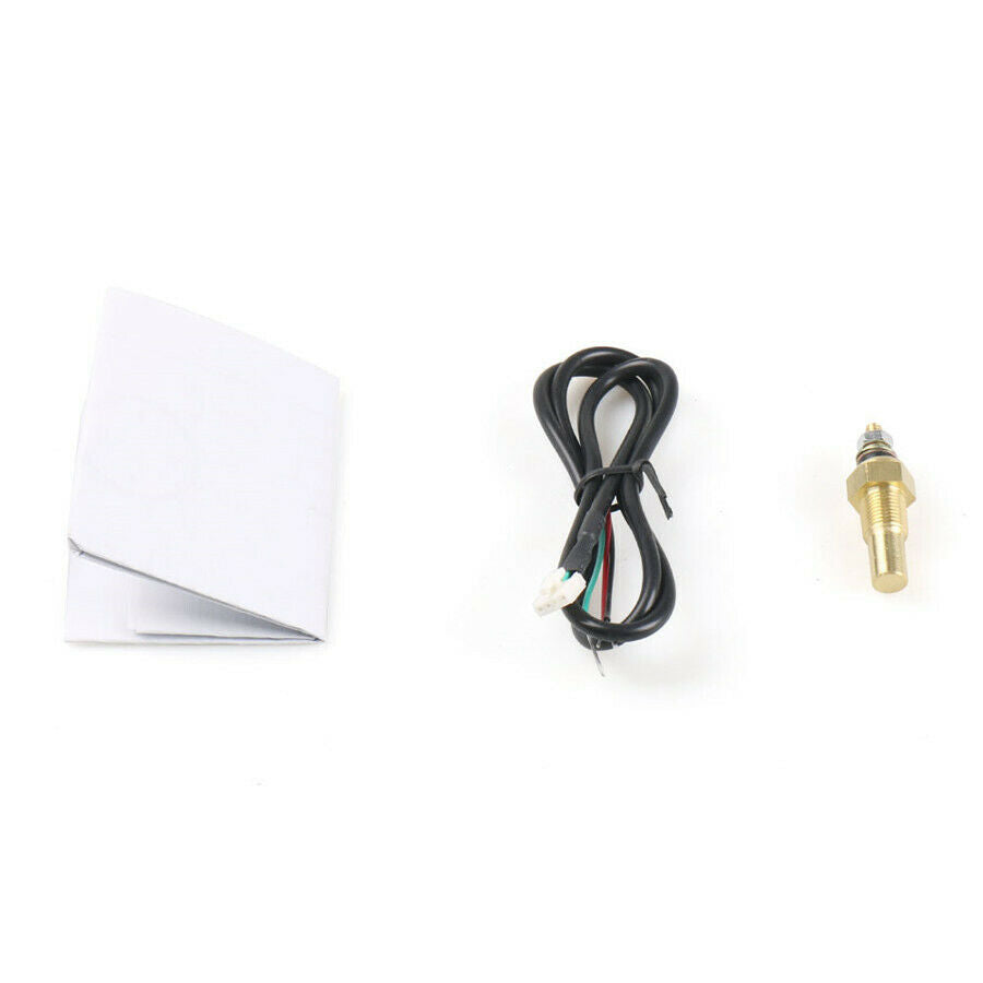 300 ℉ Water Temperature Gauge 2 Inch 52mm Car Blue LED Digital Water +Sensor