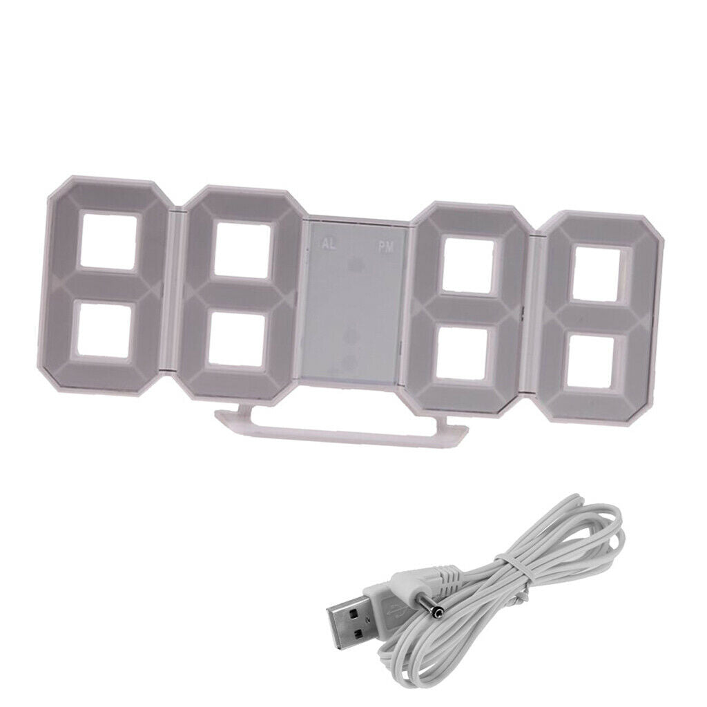 Digital Clock Alarm Watch Multi-Functional Extra Bright 3 Brightness Levels