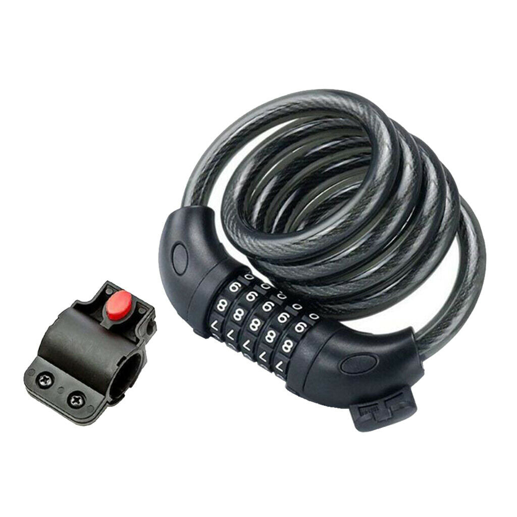 Bike Lock Cable Bike Cable Basic Self Coiling Resettable Combination Cable Bike