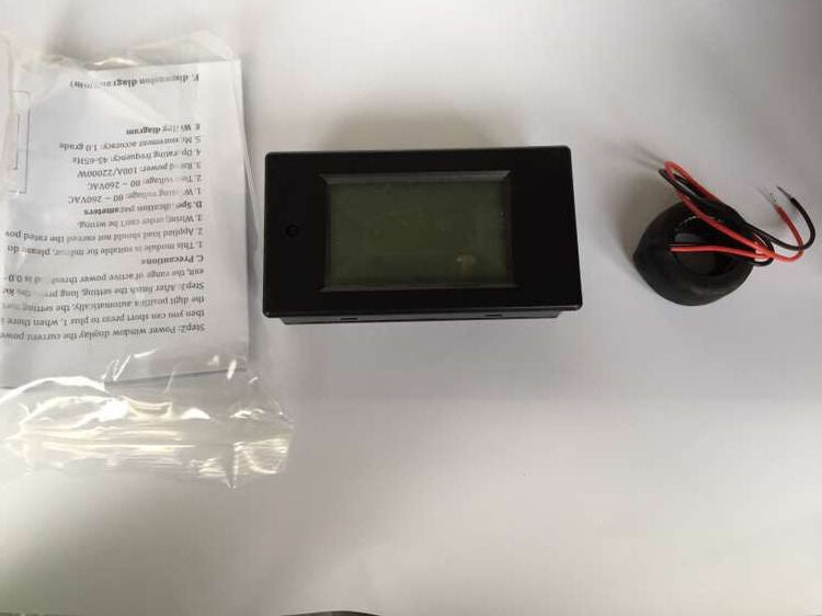 AC 100A 80-260V Digital LCD Voltmeter ammeter power meter PZEM-061