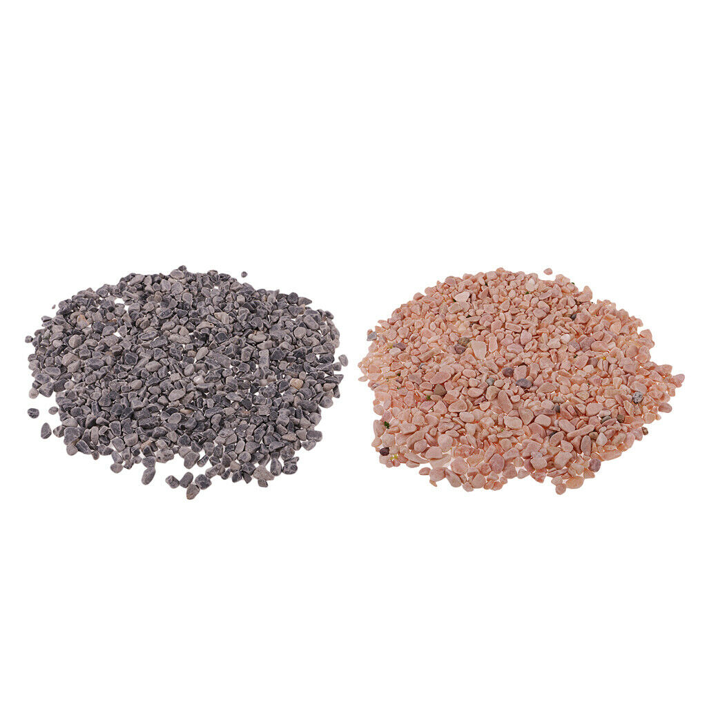 2Pack Decorative Stone & Aggregates for Train Railway Scenery DIY Table Sand