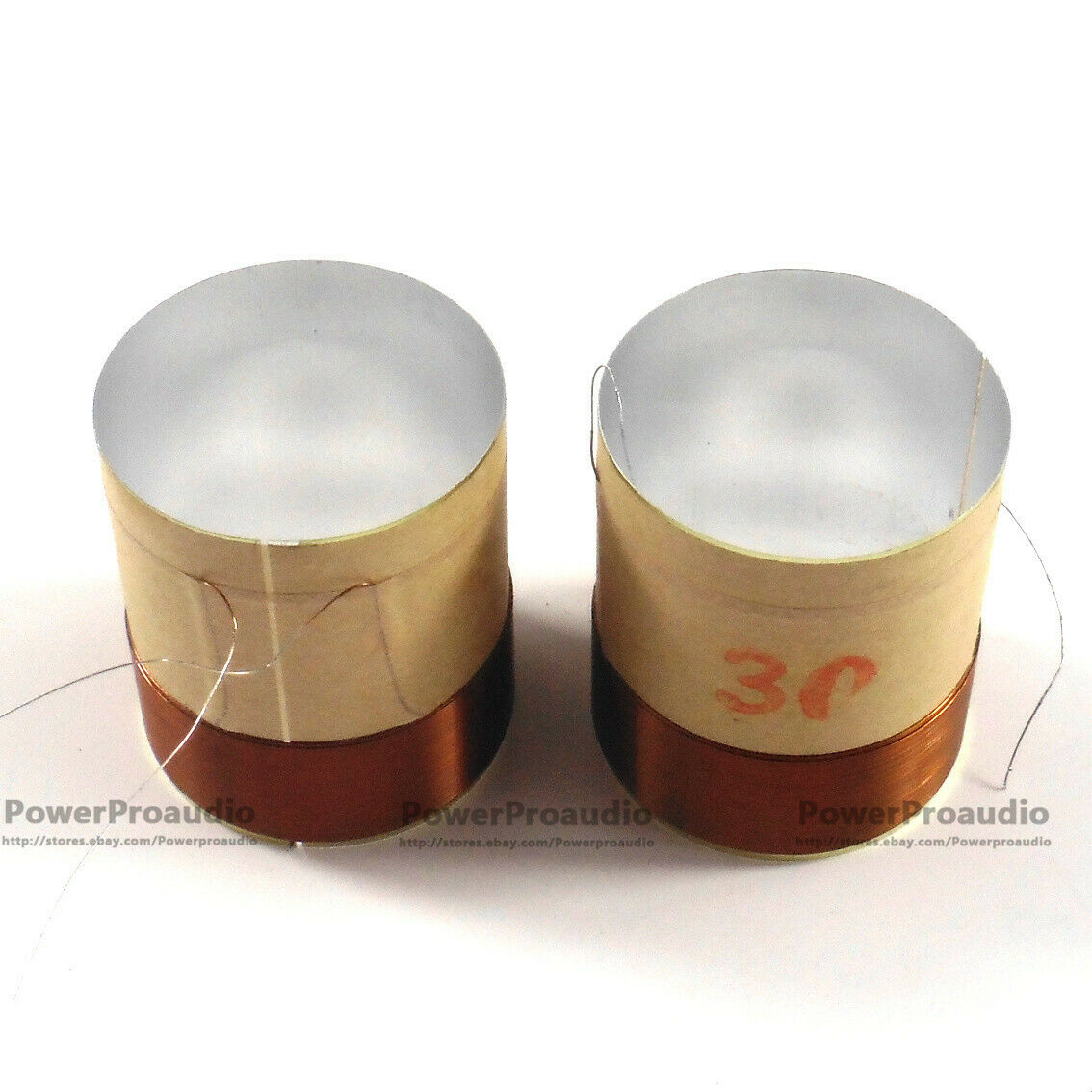 2x 30.5mm Voice coil Copper wire 8 Ohm For Loudspeaker Repair Tweeter 2layers