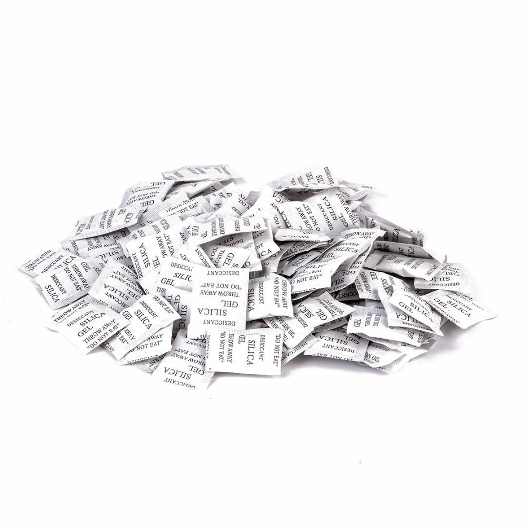 100 Packs 1g Non Toxic Silica Gel Desiccant Moisture Damp Absorber Dehumidifier