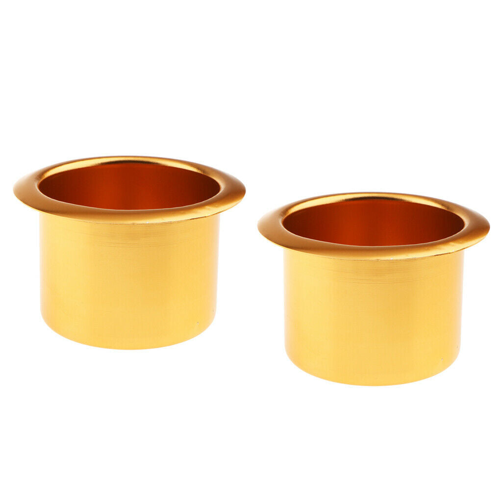 2pcs Alloy Cup Drink Holder for Marine Boat Car Truck Caravan