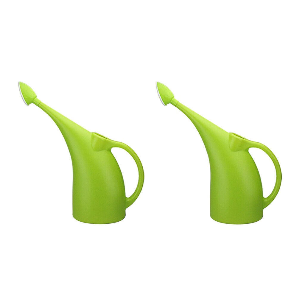 2Pack Lightweight Watering Can Watering Pot Garden Plants 2L with Long Spout