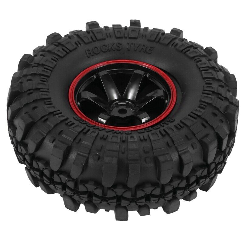 110MM 1.9 Inch Rim Tyre Wheel Tire for 1/10 RC Rock Cler SCX10 D90 4 S2I4