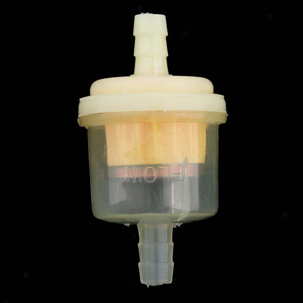 40 Pcs Plastic Motorcycle Petrol Inline Fuel Filter for 1/4'' - 5/16'' Pipes