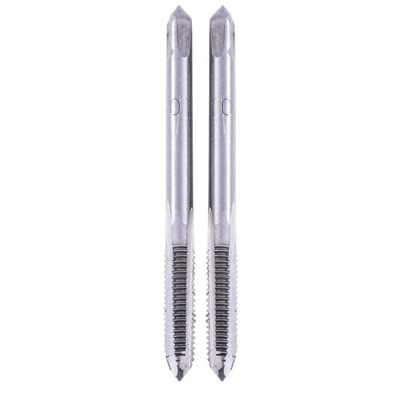 High Speed Steel 4mm x 0.7mm Taper and Plug Metric Tap 2 Pcs W9Q7