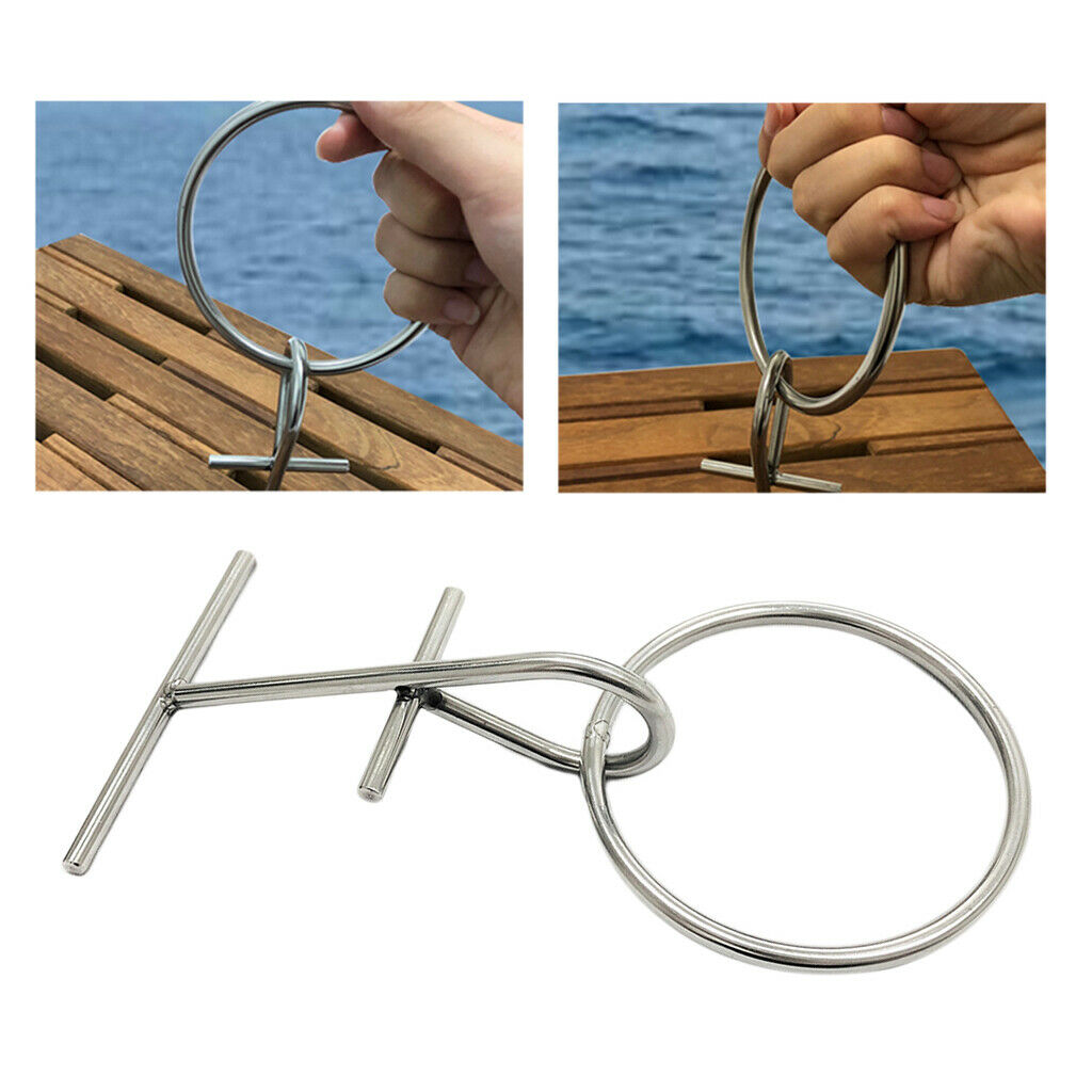 Marine Grade SS304 Portable Dock Ring Spring Ring Fishing Boat Accessory