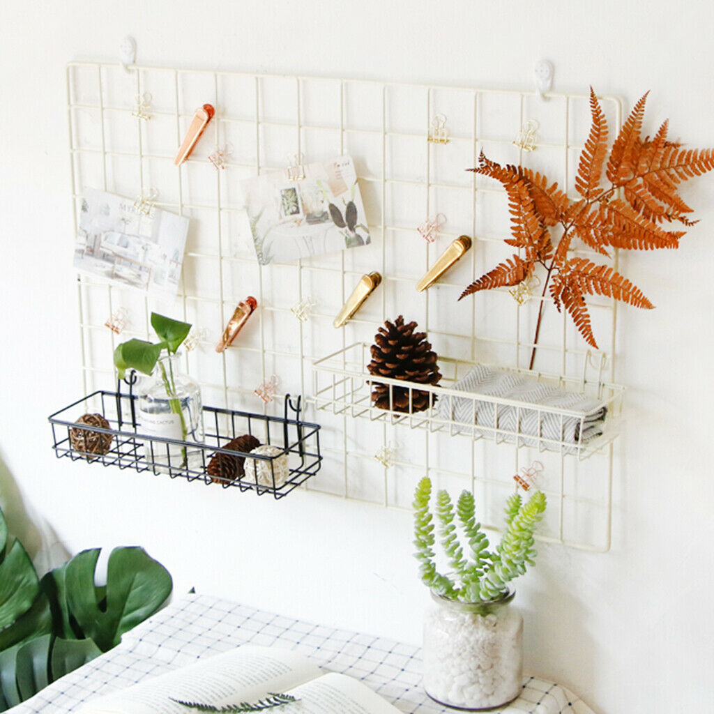 Set of 3, Iron Storage Basket Display Shelves Rack Holder Kitchen Home Decor