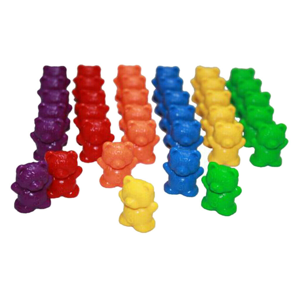 120pcs Educational Cash Toys, Bear Family Counter Set, Kindergarten