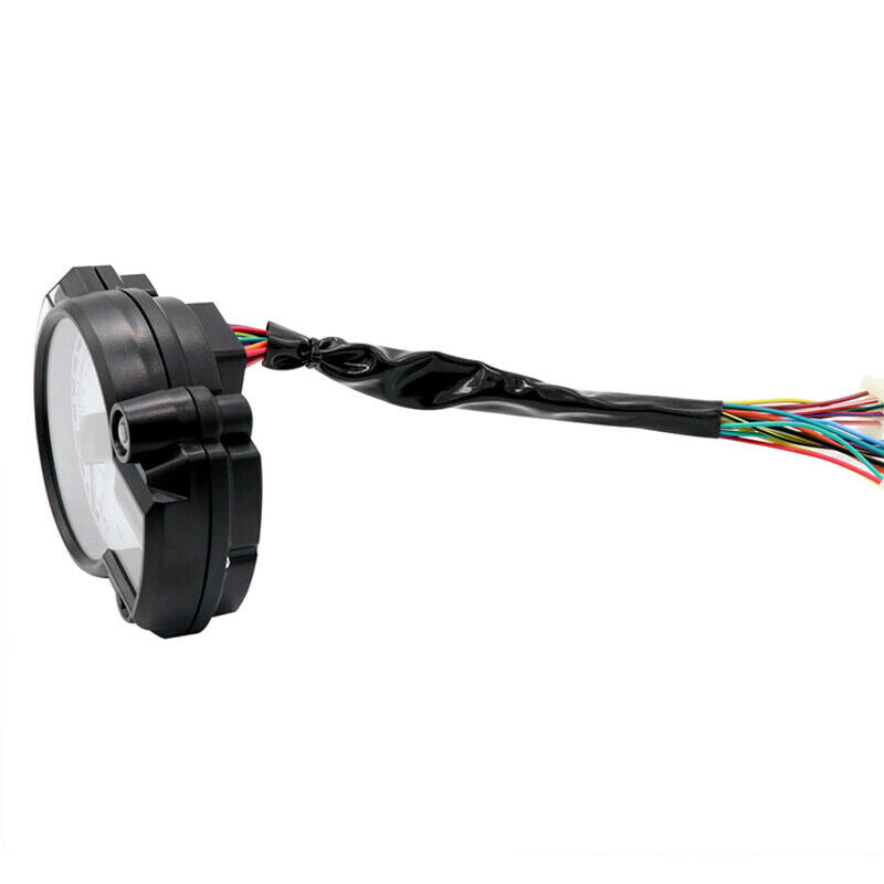 Motorcycle ATV Bikes 7 Color LED Odometer Speedometer Digital Gauge Tachometer