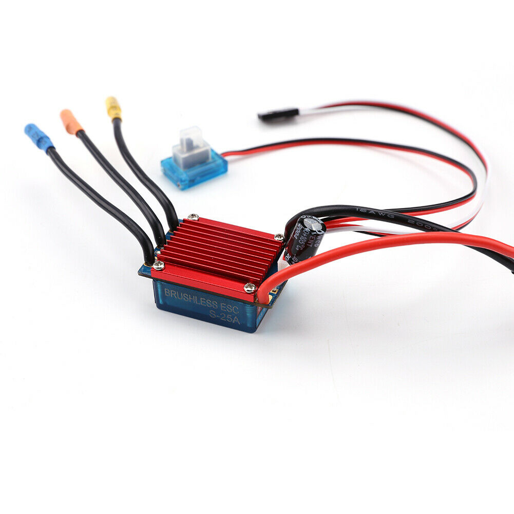 25A  ESC Brush  Speed Controller for 1/16 1/18 Scale RC Crawler Truck Car