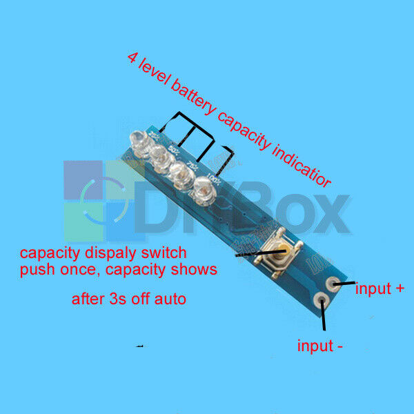 5Pcs 3S Lithium Battery Panel Power Tester Capacity LED Indicator Display Board