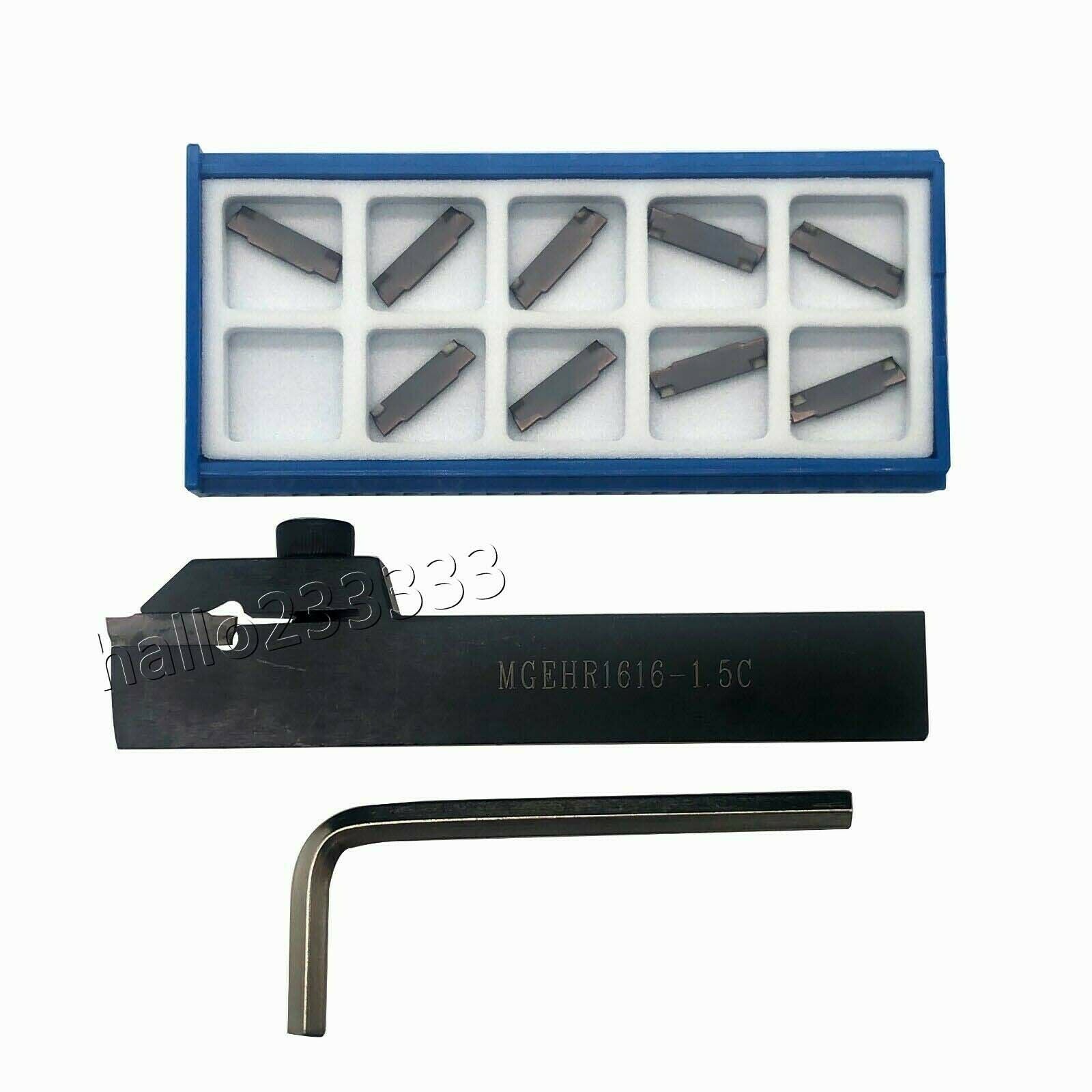 MGEHR1616-1.5 Cutter holder CNC turning tool + 10pcs MGMN150-G CNC inserts