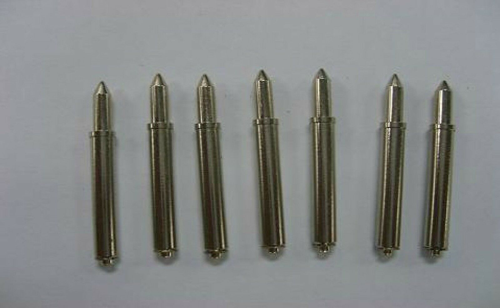 100 PCS Metal 1mm Dia Spring Positioning Spear Tip Test Probes Pin