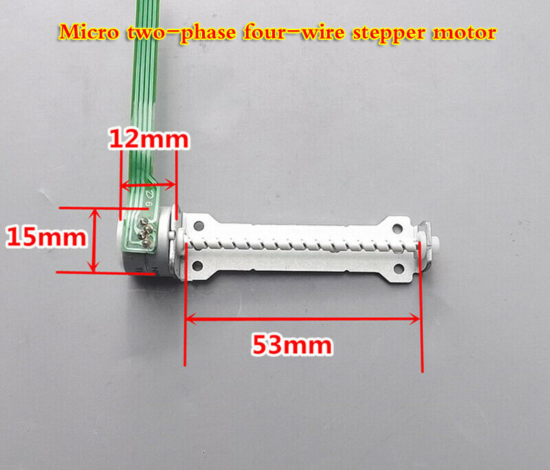 Micro two-phase four-wire stepper motor 15mm with long screw rod DIY creation