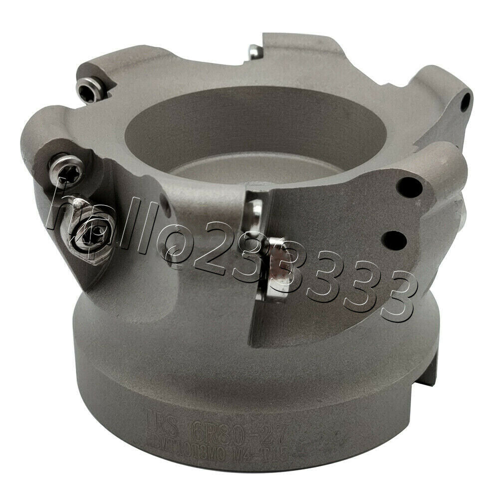 1PC TRS 6R80-27-6T 6R80mm 6Flute face milling cutter FOR RDMT1204 Carbide insert