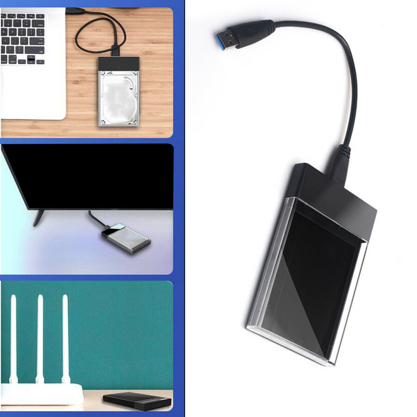 Hard Drive SATA HDD SSD External Hard Drive Lay 2.5-Inches for Laptop PC