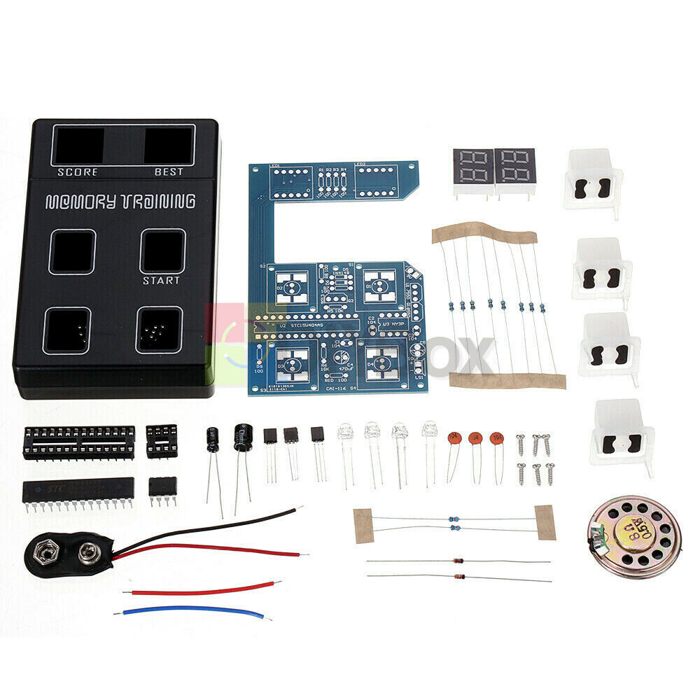 DIY Funny Memory Game Console Electronic Kit LED Training Competition