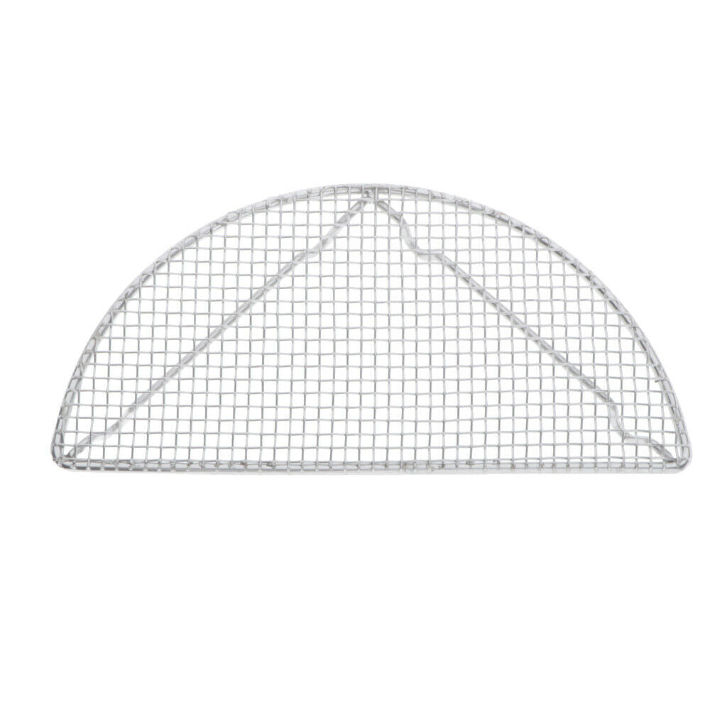 Set of 4 Stainless Steel Holes BBQ Grill Net Rack Outdoor Heat Resistance