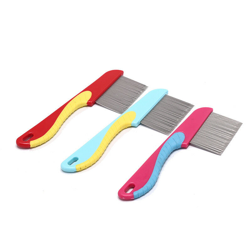 dogs cats hair removal comb stainless steel lice comb lice flea nit hair c.l8