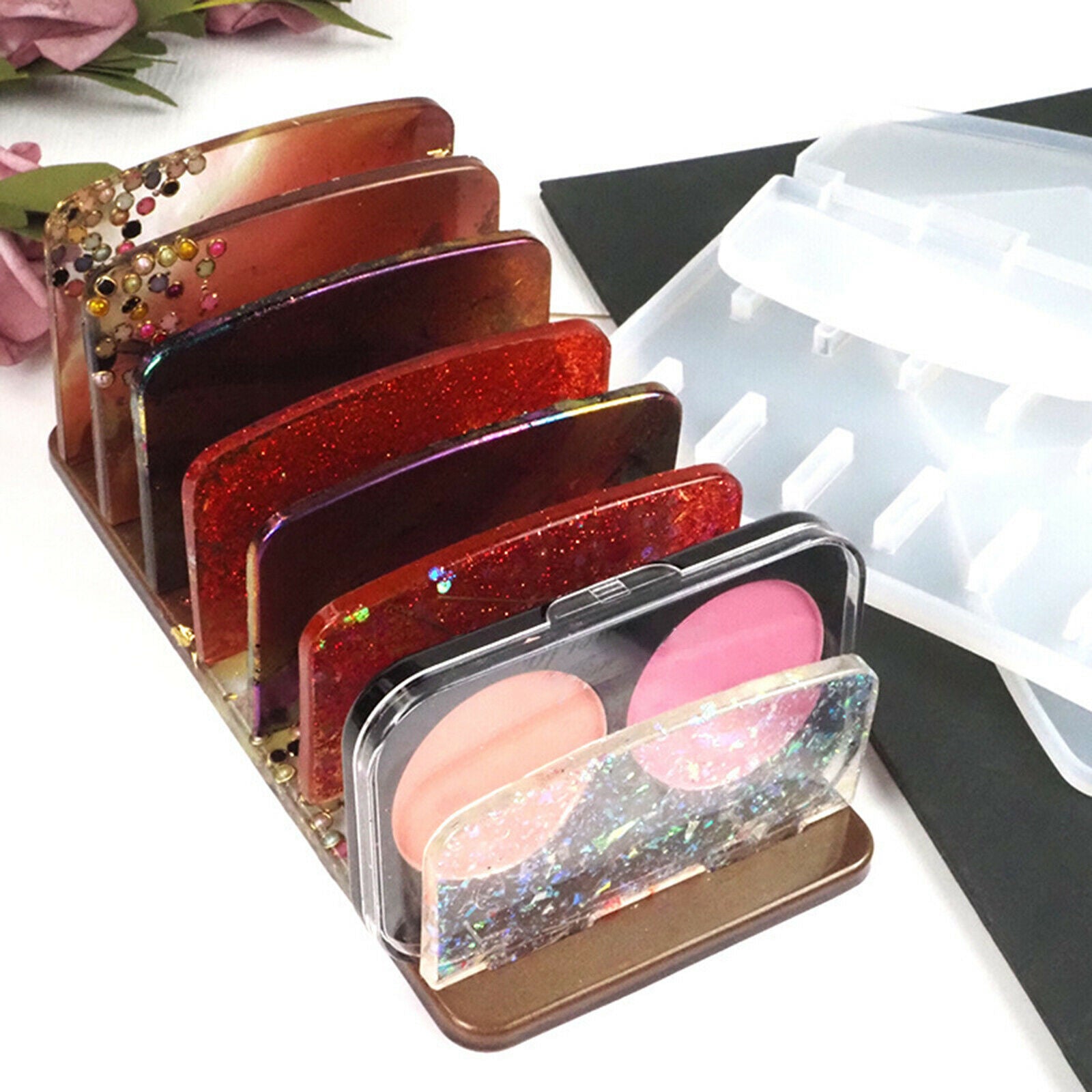 Makeup Organizer Molds Cosmetics Storage Moulds Eyeshadow Holder Crafts