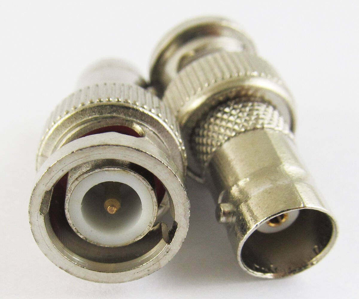1pc BNC male To BNC female connectors Nickel Adapter
