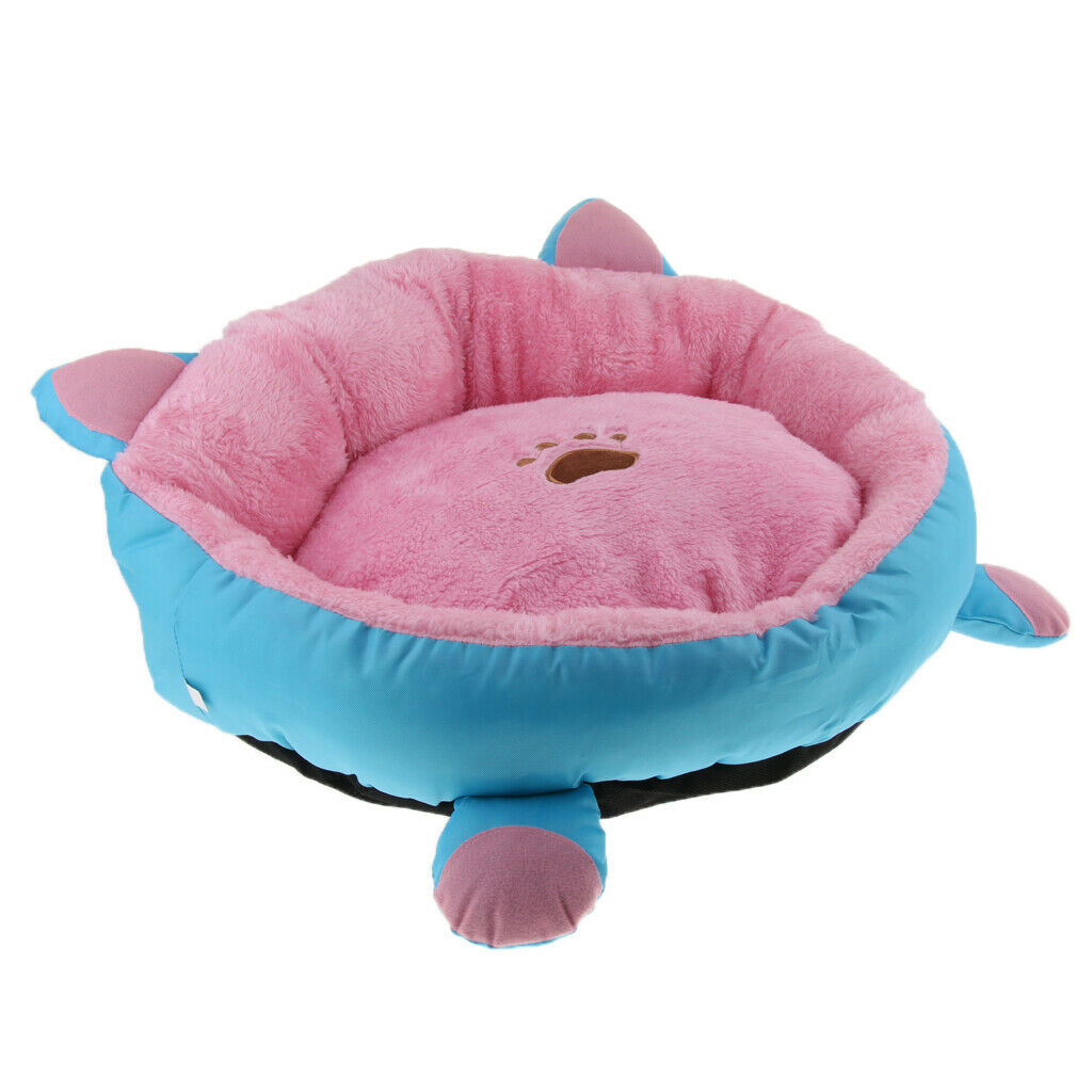 Pet Winter Warm Nest Cat Kitten Dog Kennel Bed Sofa Sleeping Bag Pad Pink