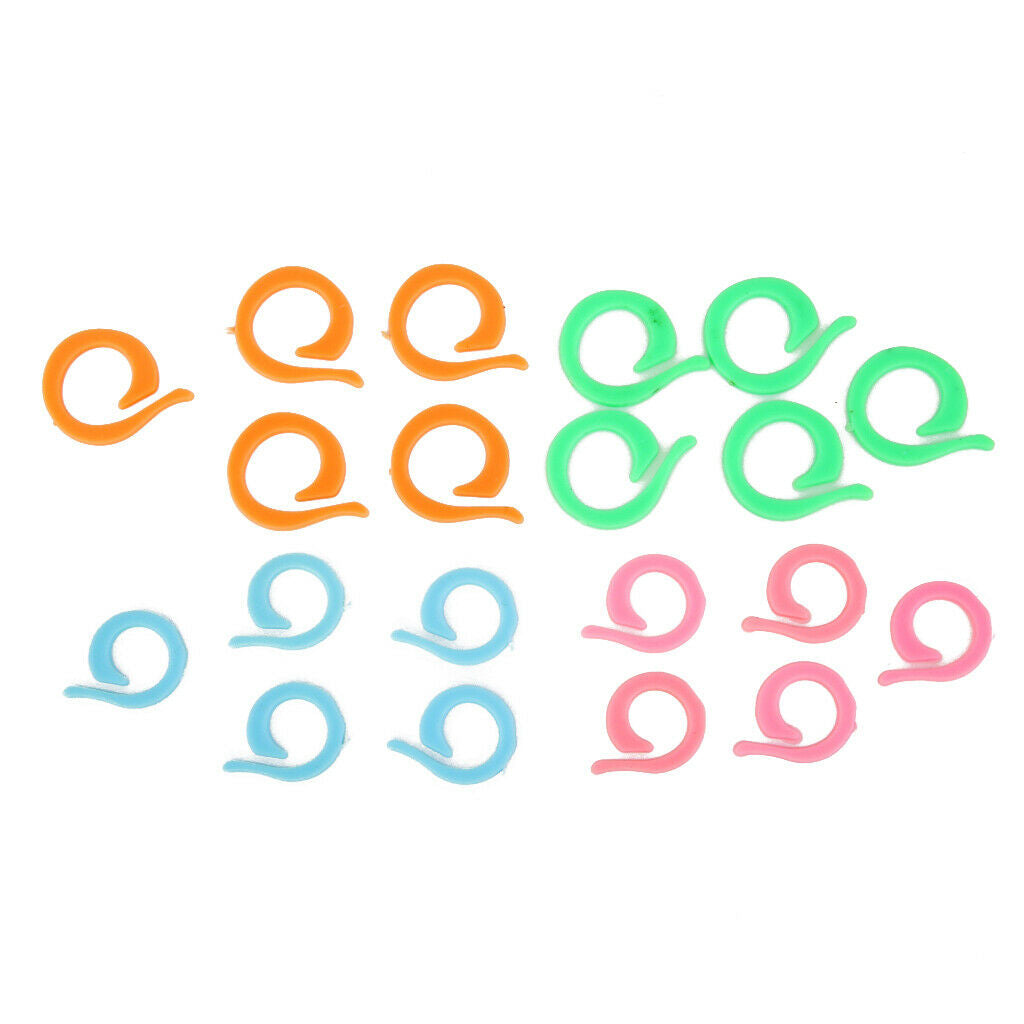 20pcs Stitch Marker Ring DIY Knitting Tools Crochet Locking Sewing Accessories