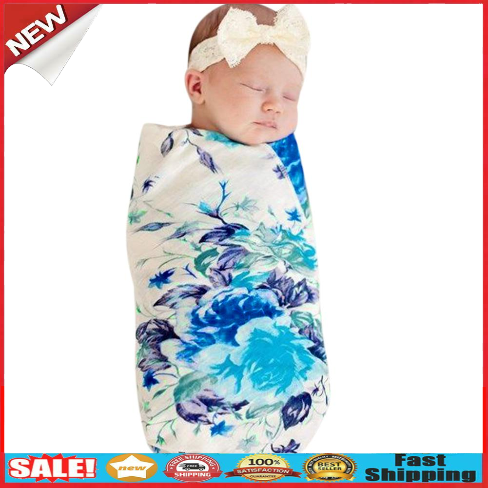 Newborn Babys Print Air Conditioner Blanket Swaddling Blanket Wraps @