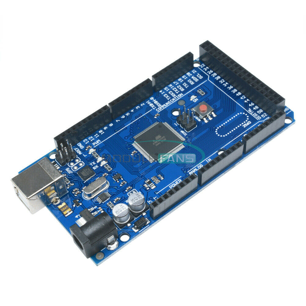 2PCS ATMEGA2560-16AU ATMEGA16U2 Board Module + USB Cable For MEGA 2560 R3