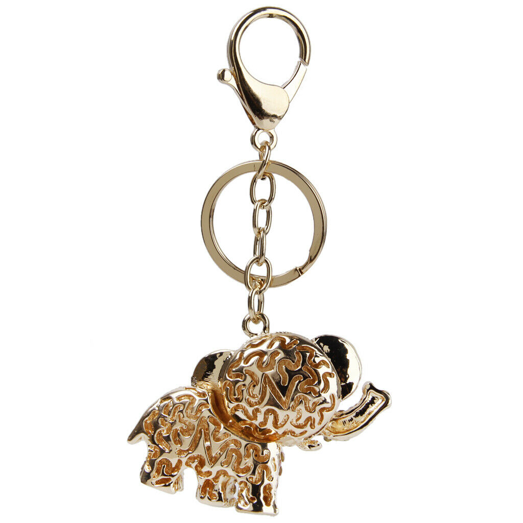 Crystal Rhinestone Keychain Elephant Pendant Key  Chain Key  Charm