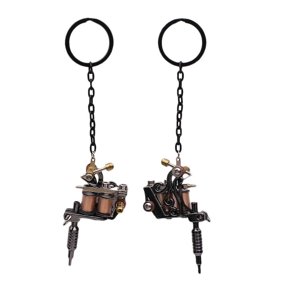 2 Pcs Alloy Keychain Keychain - Mini  Machine Keychain
