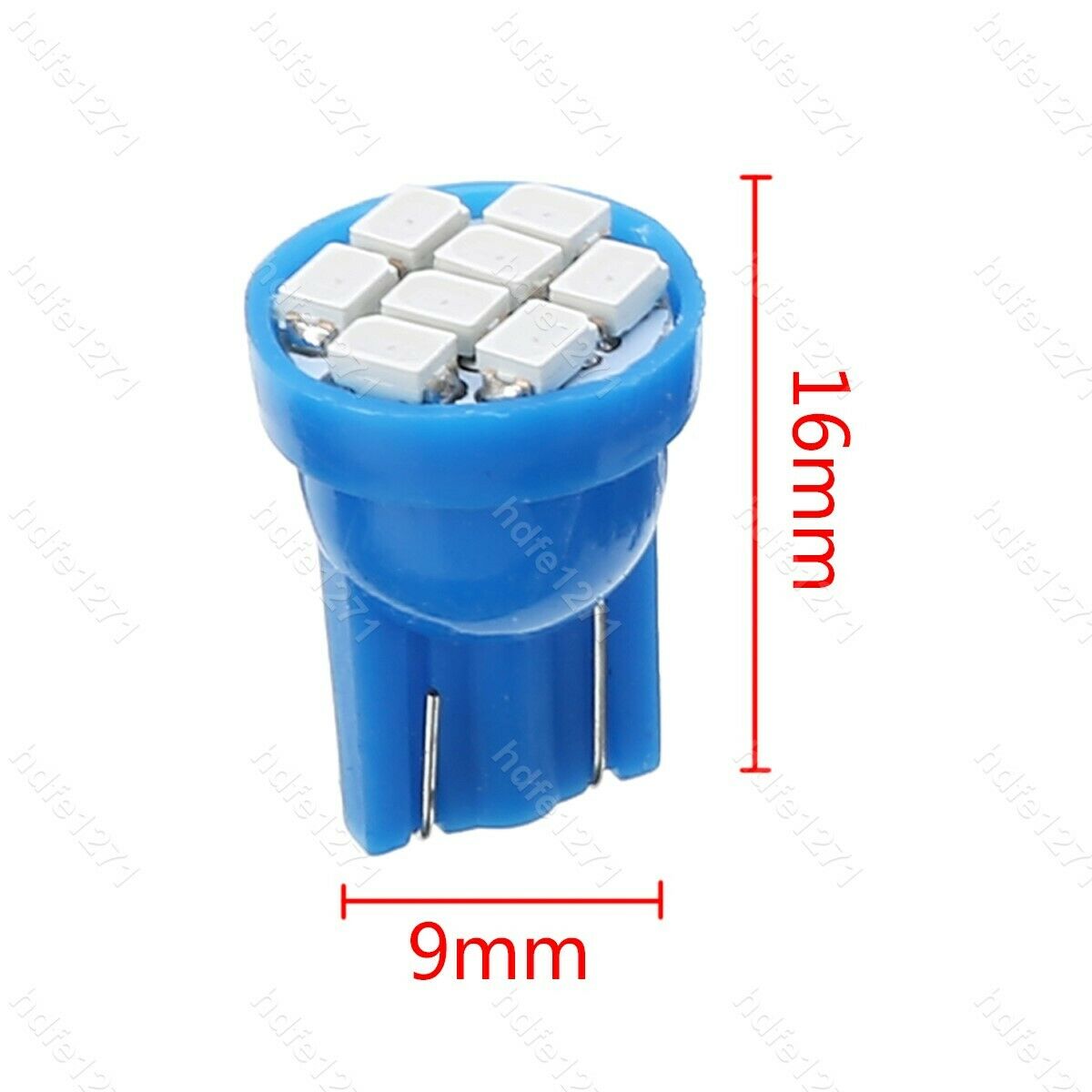 11Pcs Blue LED interior lights package T10 & 31mm map dome + license plate lamp